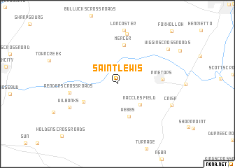 map of Saint Lewis