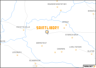 map of Saint Libory