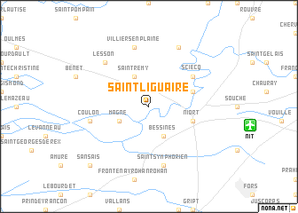 map of Saint-Liguaire