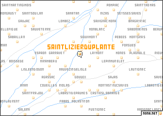 map of Saint-Lizier-du-Planté
