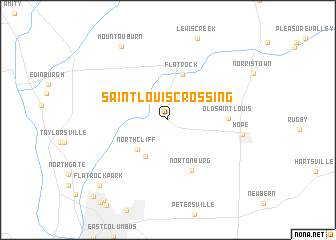 map of Saint Louis Crossing