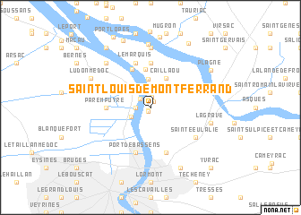 map of Saint-Louis-de-Montferrand