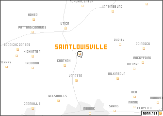 map of Saint Louisville