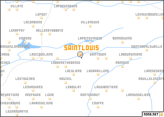 map of Saint-Louis