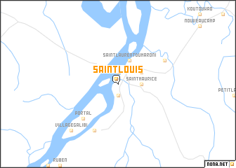 map of Saint-Louis