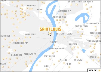 map of Saint Louis