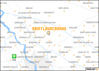 map of Saint-Loup-Cammas