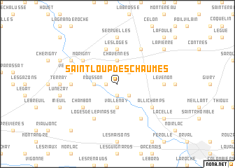 map of Saint-Loup-des-Chaumes