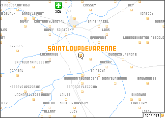 map of Saint-Loup-de-Varenne