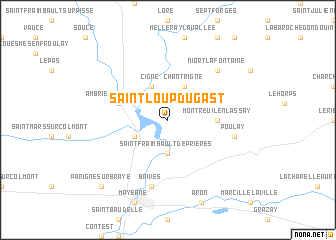 map of Saint-Loup-du-Gast