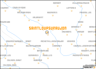 map of Saint-Loup-sur-Aujon