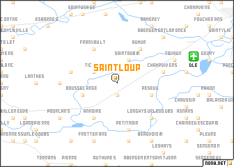 map of Saint-Loup