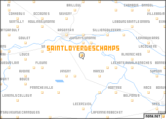 map of Saint-Loyer-des-Champs