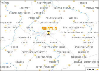 map of Saint-Lô