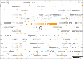 map of Saint-Lubin-de-Cravant