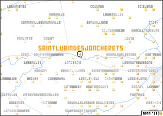 map of Saint-Lubin-des-Joncherets