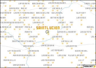 map of Saint-Lucien