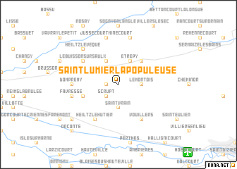 map of Saint-Lumier-la-Populeuse