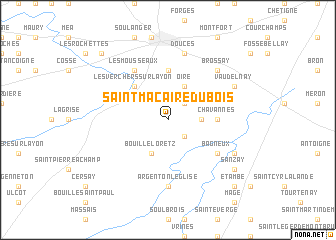 map of Saint-Macaire-du-Bois
