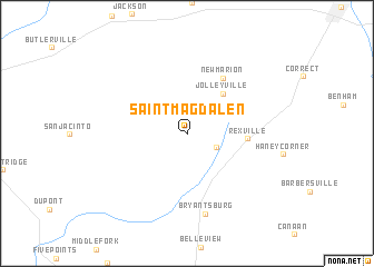 map of Saint Magdalen