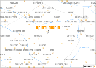 map of Saint-Maigrin