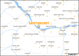 map of Saint-Maixant