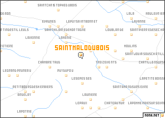 map of Saint-Malo-du-Bois