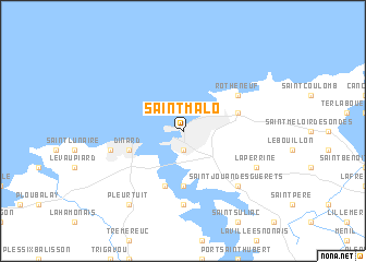 map of Saint-Malo