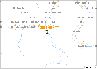 map of Saint-Mamet