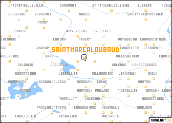 map of Saint-Marc-à-Loubaud