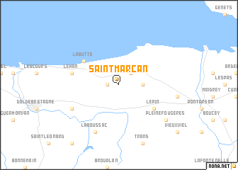 map of Saint-Marcan