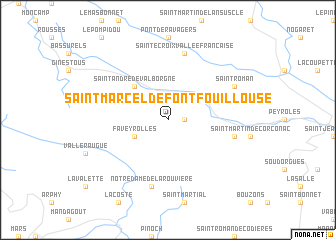 map of Saint-Marcel-de-Fontfouillouse