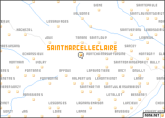 map of Saint-Marcel-lʼÉclairé