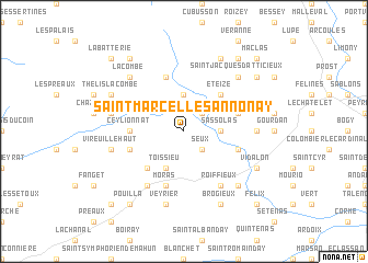 map of Saint-Marcel-lès-Annonay