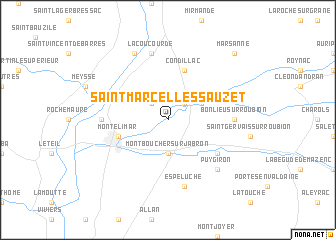map of Saint-Marcel-lès-Sauzet