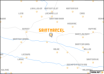 map of Saint-Marcel