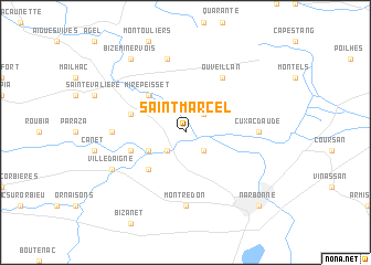 map of Saint-Marcel