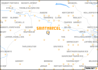 map of Saint-Marcel