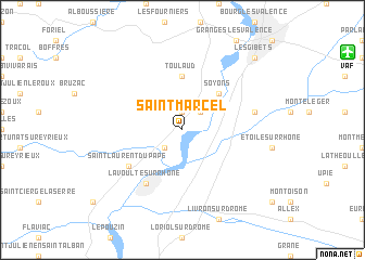 map of Saint-Marcel