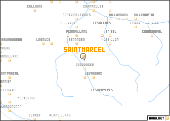 map of Saint-Marcel