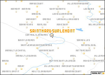 map of Saint-Mard-sur-le-Mont