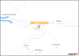 map of Saint Maries