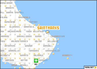 map of Saint Marks