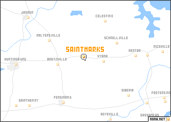 map of Saint Marks