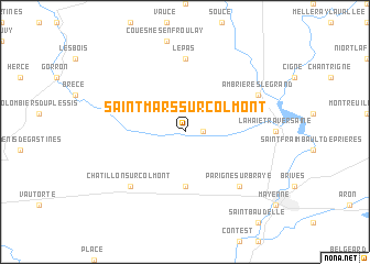 map of Saint-Mars-sur-Colmont