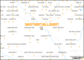 map of Saint-Martial-le-Mont