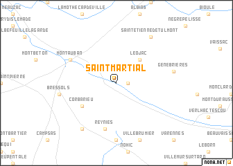 map of Saint-Martial