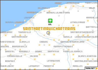 map of Saint-Martin-aux-Chartrains