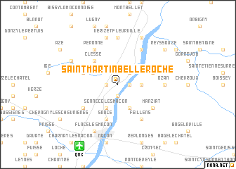 map of Saint-Martin-Belle-Roche