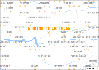 map of Saint-Martin-Cantalès